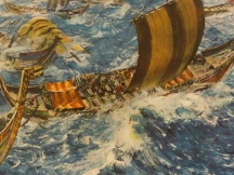 Vikingeflåde.